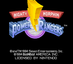 Mighty Morphin Power Rangers screenshot 4 for Super Famicom